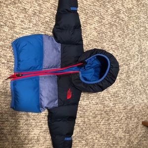 Reversible north face puffer
